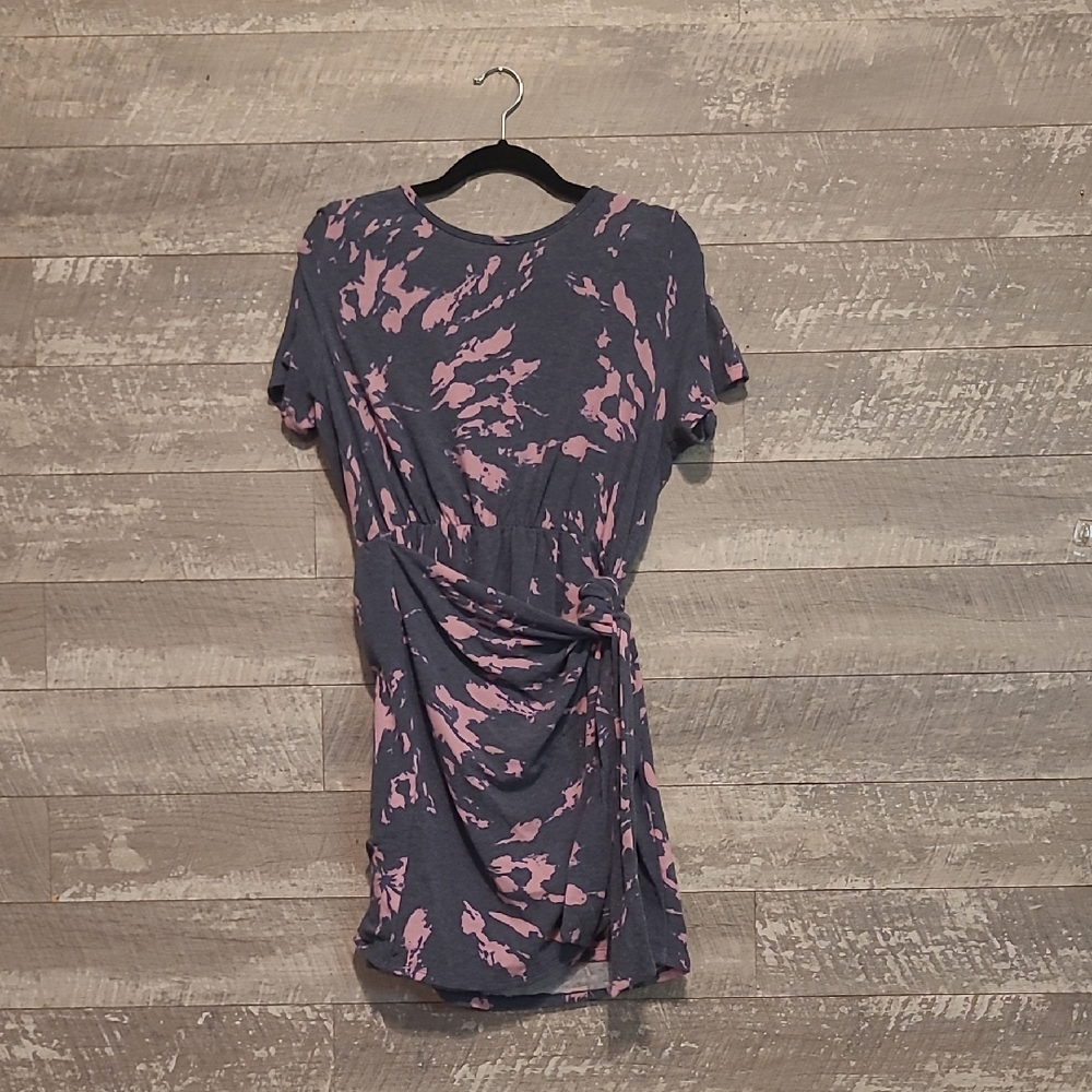 Pink and Gray Women's Dress